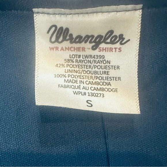 Women Wrangler Blue Cowgirl Rodeo Hi-Low Dress Small Boho Cottage Farm Crotchet - Picture 5 of 6